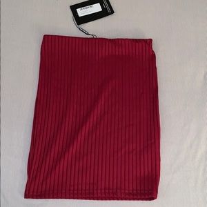 Pretty Little Thing Red Pencil Skirt